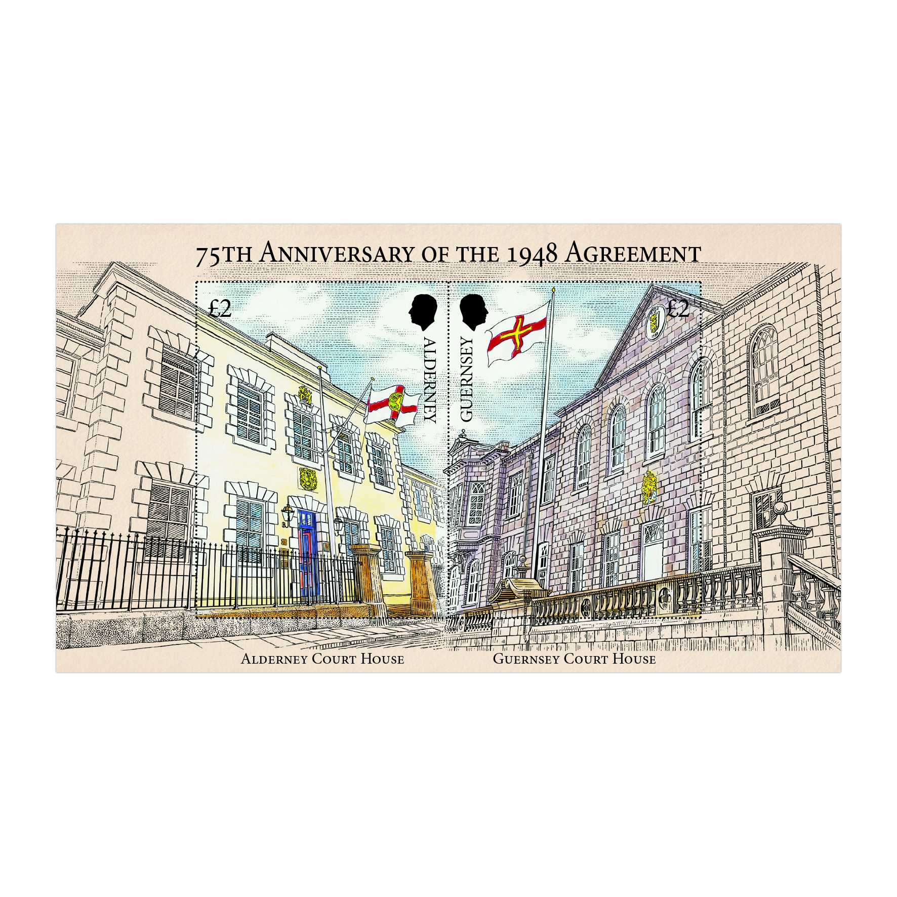 Se-Tenant Miniature Sheet (£2.00, £2.00)